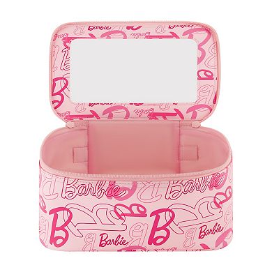 Mattel Barbie 2-piece Pink Travel Cosmetic Case Set