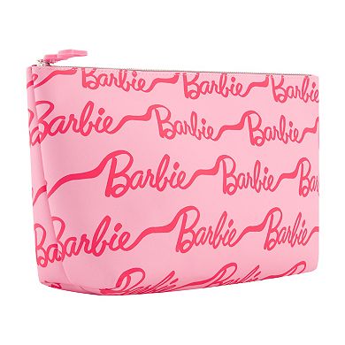 Mattel Barbie All-Over Logo Cosmetic Bag