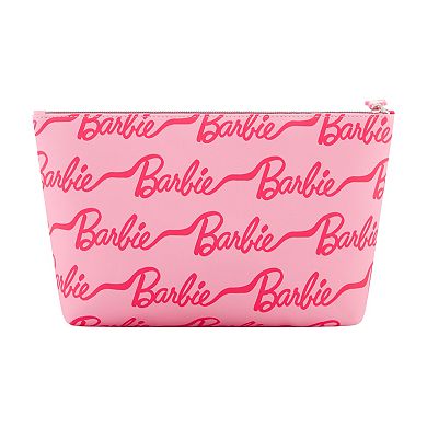 Mattel Barbie All-Over Logo Cosmetic Bag