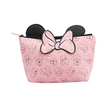 Disney's Minnie Mouse 3D Bow and Ears Trapezoid Cosmetic Bag