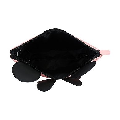 Disney's Minnie Mouse 3D Bow and Ears Trapezoid Cosmetic Bag