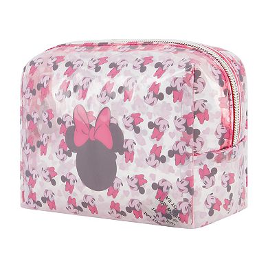 Disney's Minnie Mouse Clear Rectangular Cosmetic Bag