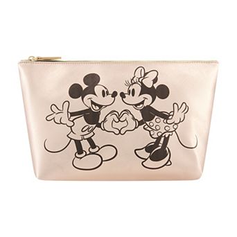 Disney's Mickey and Minnie Hand in Hand Trapezoid Cosmetic Bag