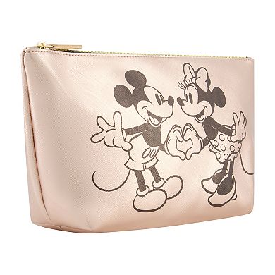 Disney's Mickey and Minnie Hand in Hand Trapezoid Cosmetic Bag