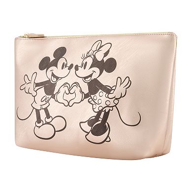 Disney's Mickey and Minnie Hand in Hand Trapezoid Cosmetic Bag