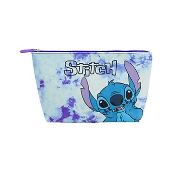 Disney's Stitch Tie Dye Wedge Cosmetic Bag