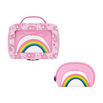 Care Bears Cloud Co. Cheer Bear 2 pc Travel Cosmetic Case Set