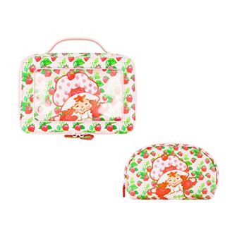 Strawberry Shortcake 2 pc Travel Cosmetic Case Set