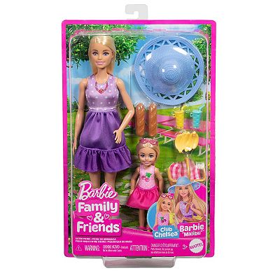 Barbie® Family & Friends 2 Dolls 9-pc. Picnic-Themed Playset