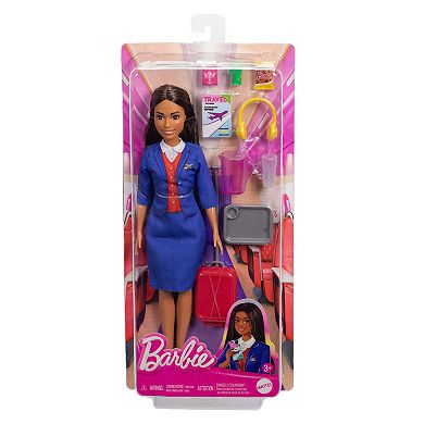 Barbie Flight Attendant Fashion Doll with Accessories