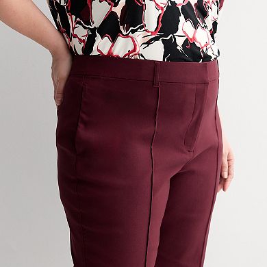Plus Size Nine West Slide Slit Capri Pants