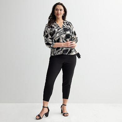 Plus Size Nine West Elbow Sleeve Popover