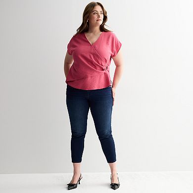 Plus Size Nine West V-Neck Wrap Top
