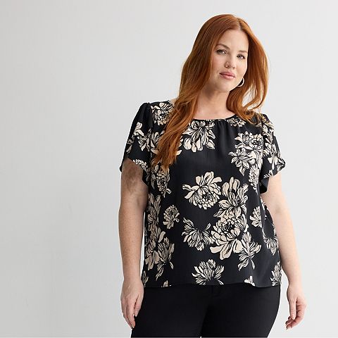 Женская блузка Nine West Tulip Sleeve больших размеров