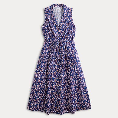 Women's Croft & Barrow® Button Through Shirtdress
