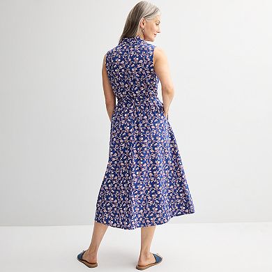 Women's Croft & Barrow® Button Through Shirtdress