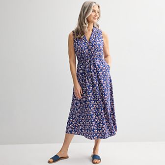 Women's Croft & Barrow® Button Through Shirtdress