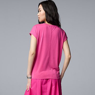 Women's Simply Vera Vera Wang Knotted Front Tee