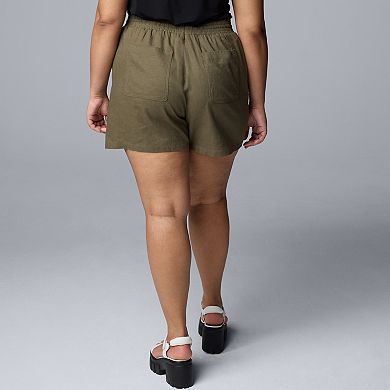 Plus Size Simply Vera Vera Wang Utility Shorts