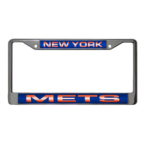 New York Mets Metal License Plate Frame