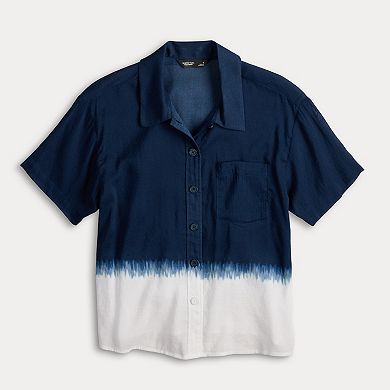 Petite Simply Vera Vera Wang Camp Shirt