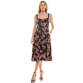 Juniors' Lily Rose Strappy Midi Dress