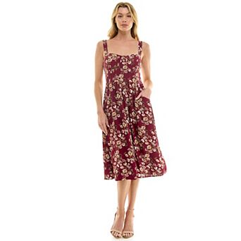 Juniors' Lily Rose Strappy Midi Dress