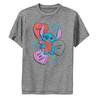 Disney's Lilo & Stitch Valentine's Day Candy Hearts Performance Boys 8-20 Graphic Tee