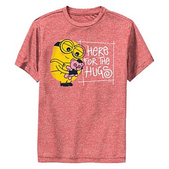 Boys 8-20 Despicable Me Minions Here For The Hugs Performance Graphic Tee