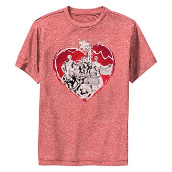 Boys 8-20 Marvel The Avengers Thunder Heart Group Performance Graphic Tee