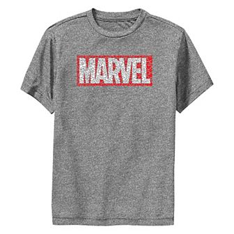 Boys 8-20 Marvel Heart Filled Logo Performance Graphic Tee