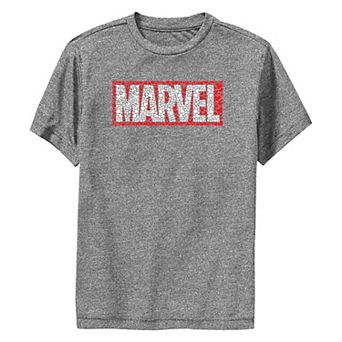 Boys 8-20 Marvel Heart Filled Logo Performance Graphic Tee