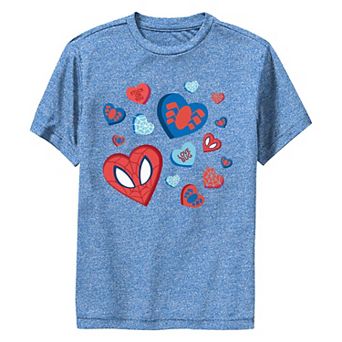 Boys 8-20 Marvel Spider-Man Valentine's Day Candy Hearts Performance Graphic Tee
