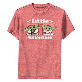 Boys 8-20 Star Wars The Mandalorian Grogu Little Valentine Performance Graphic Tee