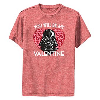 Boys 8-20 Star Wars Darth Vader You Will Be My Valentine Performance Graphic Tee