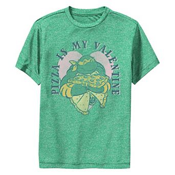 Boys 8-20 Nickelodeon Teenage Mutant Ninja Turtles Michelangelo Pizza Is My Valentine Performance Graphic Tee