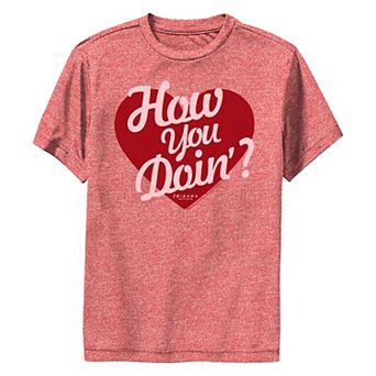 Boys 8-20 Friends How You Doin' Big Heart Performance Graphic Tee