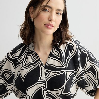 Women's Nine West Elbow Sleeve Popover