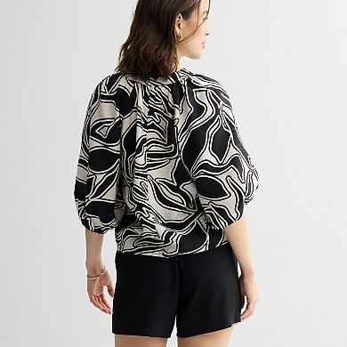Women's Nine West Elbow Sleeve Popover