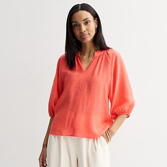 Women's Nine West Elbow Sleeve Popover