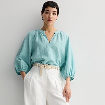 Women's Nine West Elbow Sleeve Popover