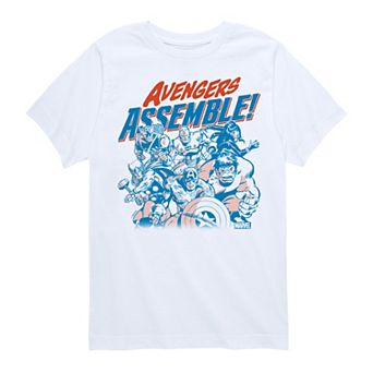 Boys 8-20 Marvel Avengers Assemble Group Graphic Tee