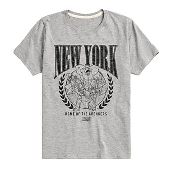 Boys 8-20 Marvel Avengers NYC Home Of The Avengers Graphic Tee