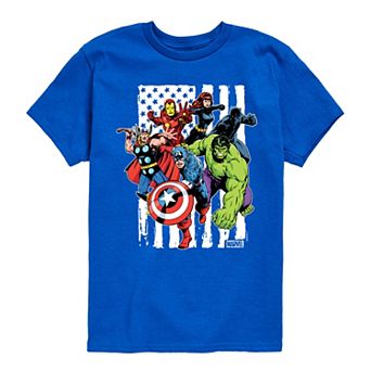 Boys 8-20 Marvel Avengers American Flag Graphic Tee