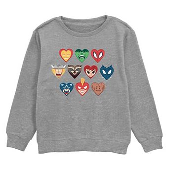 Boys 8-20 Marvel The Avengers Hero Hearts Fleece Sweatshirt