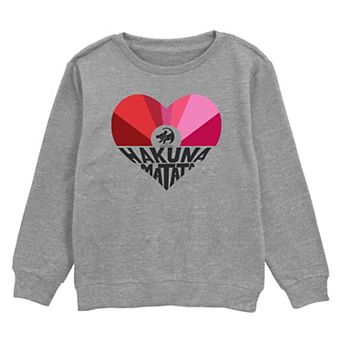 Disney's The Lion King Simba Hakuna Matata Heart Boys 8-20 Fleece Sweatshirt