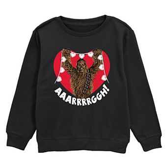 Boys 8-20 Star Wars Chewbacca AAARRRGGH Crafting Hearts Fleece Sweatshirt