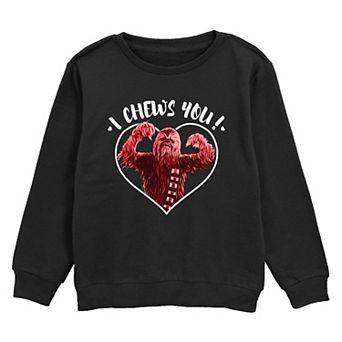 Boys 8-20 Star Wars Chewbacca I Chews You Fleece Sweatshirt