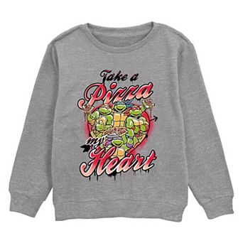 Boys 8-20 Nickelodeon Teenage Mutant Ninja Turtles Take A Pizza My Heart Fleece Sweatshirt