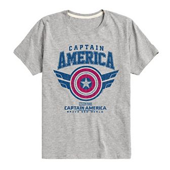 Boys 8-20 Marvel Captain America Brave New World Collegiate Graphic Tee